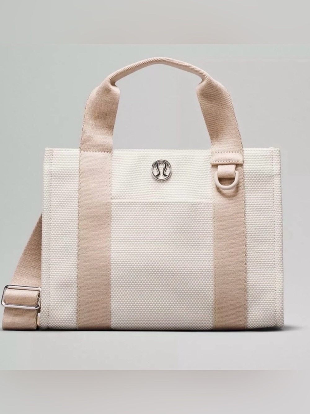 lululemon Two-Tone Mini Tote 4.5L, Silver Hardware, Handbag/Crossbody SOLD OUT 🔥